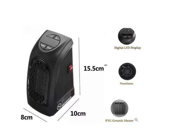 Calefactor Electrico portatil y de bajo consumo