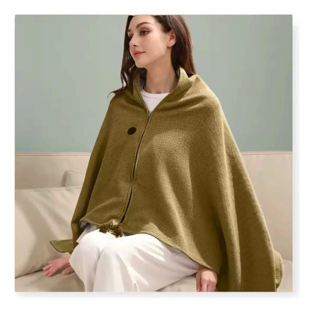 Manta Poncho Térmico Eléctrico USB