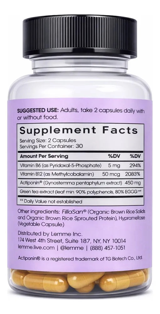 Lemme Burn — Suplemento Activador de Metabolismo · 60 Cápsulas