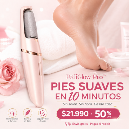 PediGlow Pro™ – Pies Suaves en Minutos, Sin Salir de Casa