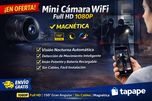 Mini Cámara WiFi Full HD 1080P