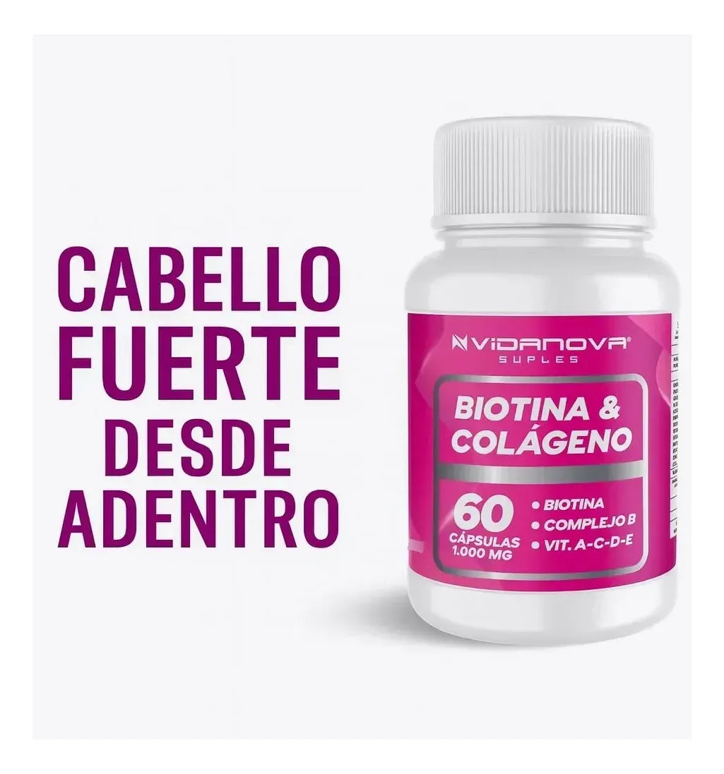 BIOTINA + COLÁGENO 60CAPS